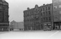 Náměstí v zimě, Krnov, 1957